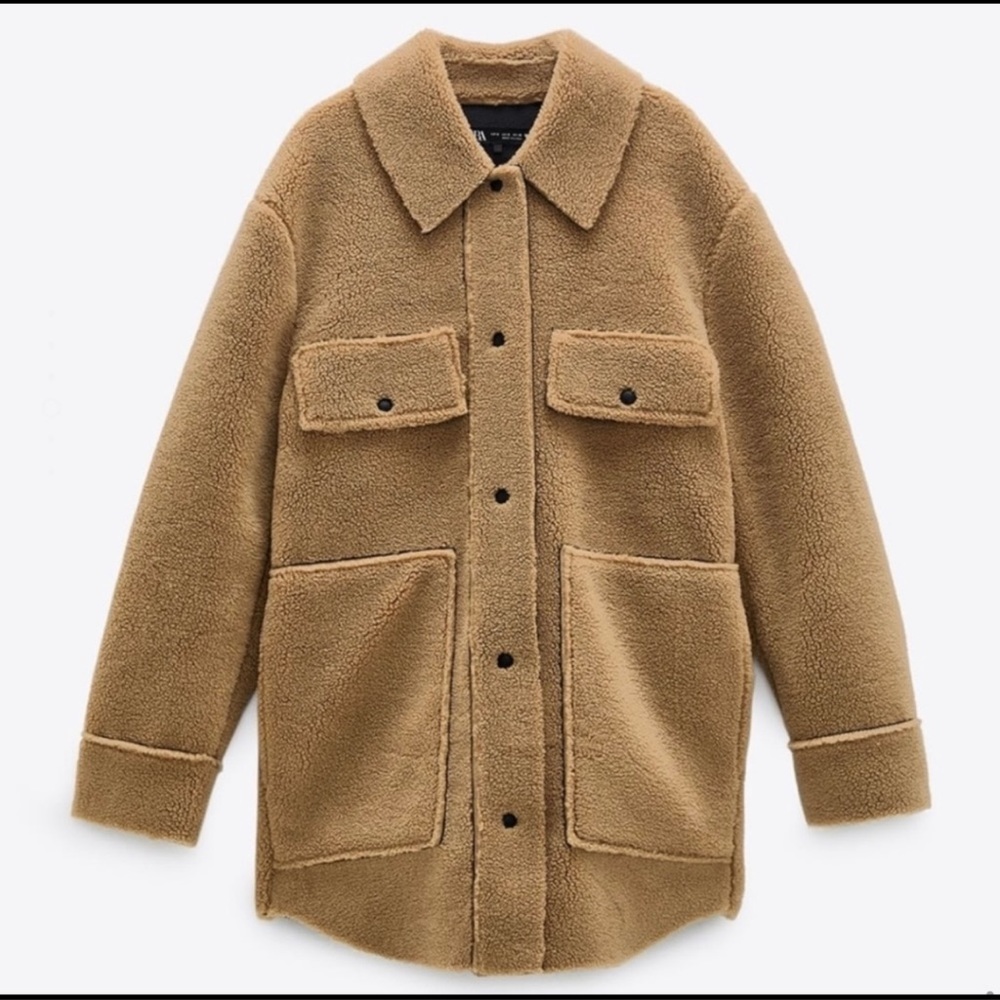 Zara Teddy Shacket
